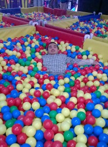 Edrick enjoys the BRS Ball Pit.